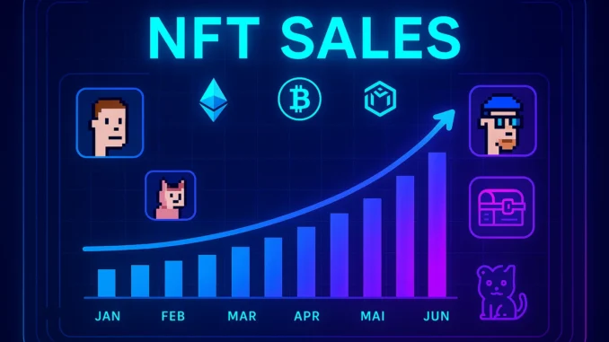 NFT Market Recovers in June 2025 with rising sales across Ethereum, Bitcoin, and Immutable platforms